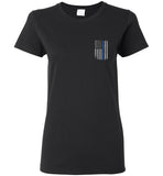 Real Warriors Bleed Blue Ladies T-Shirt