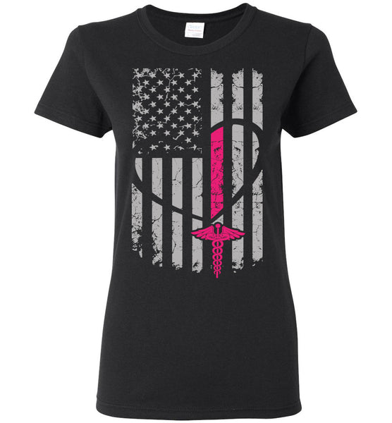 Nurse Flag Ladies T-Shirt (CK1296)