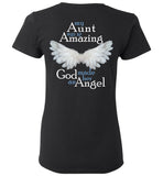 My Aunt Was So Amazing God Made Her An Angel Ladies Tee
