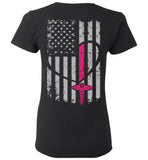 Nurse Flag Ladies Tee Front and Back (Flag Only)