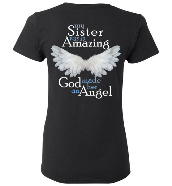 Sister Amazing Angel Ladies T-Shirt