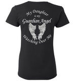 Daughter Guardian Angel Ladies T-Shirt