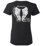 Husband Guardian Angel Ladies T-Shirt