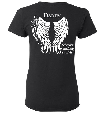 Daddy Guardian Angel Ladies Memorial T-Shirt