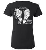 Grandpa Guardian Angel Ladies T-Shirt