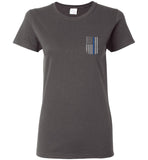 Real Warriors Bleed Blue Ladies T-Shirt