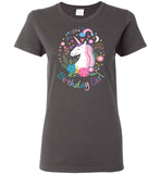 Unicorn Birthday Girl Ladies T-Shirt
