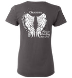 Grandpa Guardian Angel Ladies T-Shirt