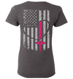 Nurse Flag Ladies T-Shirt - Front and Back Print (Flag Only)