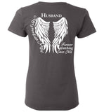 Husband Guardian Angel Ladies T-Shirt