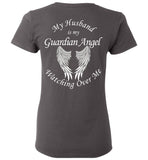My Husband is My Guardian Angel Ladies Memorial T-Shirt