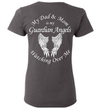 Dad and Mom Guardian Angel Ladies T-Shirt