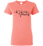 #NurseLife - Black Print Ladies T-Shirt