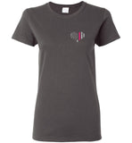 Nurse Flag with Flag Heart Front Ladies T-Shirt