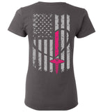 Nurse Flag Ladies Tee Front and Back (Flag Only)