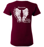 Grandpa Guardian Angel Ladies T-Shirt