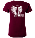 Dad Memorial Ladies T-Shirt - Dad My Guardian Angel