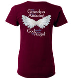 My Grandpa was so Amazing God made him an Angel Ladies T-Shirt