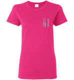 Real Warriors Bleed Blue Ladies T-Shirt