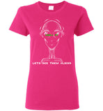 Area 51 Lets See Them Aliens Ladies T-Shirt (CK1268)
