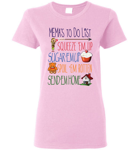Mema's To Do List Ladies T-Shirt