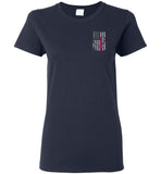 Nurse Flag Ladies Tee Front and Back (Flag Only)