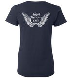 Dad Memorial Ladies T-Shirt - I Have An Angel in Heaven I Call Him Dad
