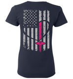 Nurse Flag Ladies Tee Front and Back (Flag Only)