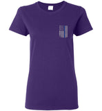 Real Warriors Bleed Blue Ladies T-Shirt