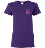 Nurse Flag Ladies Tee Front and Back (Flag Only)