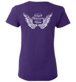 Mom Memorial Ladies T-Shirt - I Have An Angel In Heaven