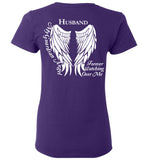 Husband Guardian Angel Ladies T-Shirt
