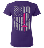 Nurse Flag Ladies Tee Front and Back (Flag Only)