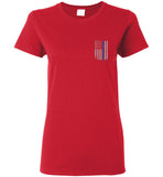 Real Warriors Bleed Blue Ladies T-Shirt