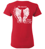 Husband Guardian Angel Ladies T-Shirt