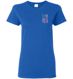 Nurse Flag Ladies Tee Front and Back (Flag Only)