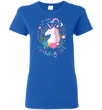 Unicorn Birthday Girl Ladies T-Shirt