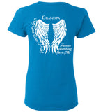 Grandpa Guardian Angel Ladies T-Shirt
