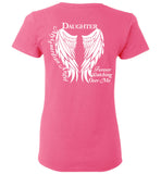 Daughter Guardian Angel Forever Watching Over Me - Ladies T-Shirt
