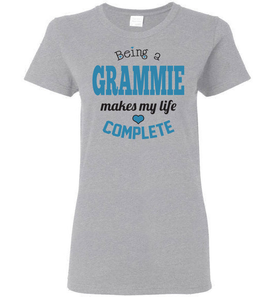 Being a Grammie Makes My Life Complete Ladies T-Shirt