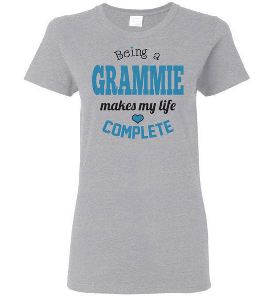 Being a Grammie Makes My Life Complete Ladies T-Shirt