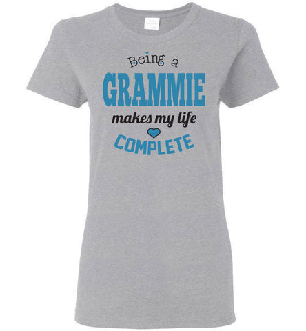 Being a Grammie Makes My Life Complete Ladies T-Shirt