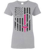 Nurse Flag Ladies Tee Shirt Front Print (CK1296)