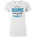 Being a Grammie Makes My Life Complete Ladies T-Shirt