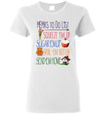Mema's To Do List Ladies T-Shirt