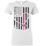 Nurse Flag Ladies Tee Shirt Front Print (CK1296)
