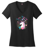 Team Unicorn Ladies V-Neck
