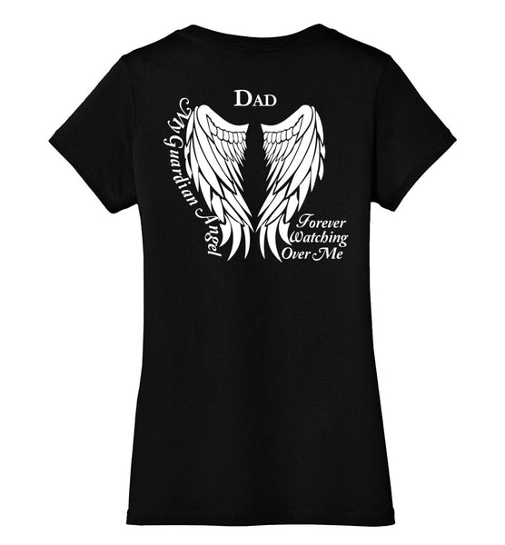 Dad Guardian Angel V-Neck