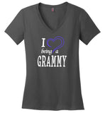 I Love Being A Grammy Ladie V-Neck