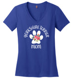 Yorkshire Terrier Mom Ladies V-Neck (CK1293)